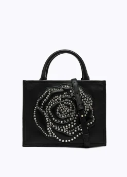 BAG WITH ROSE AND STUDS