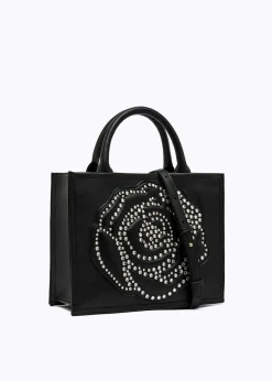 BAG WITH ROSE AND STUDS