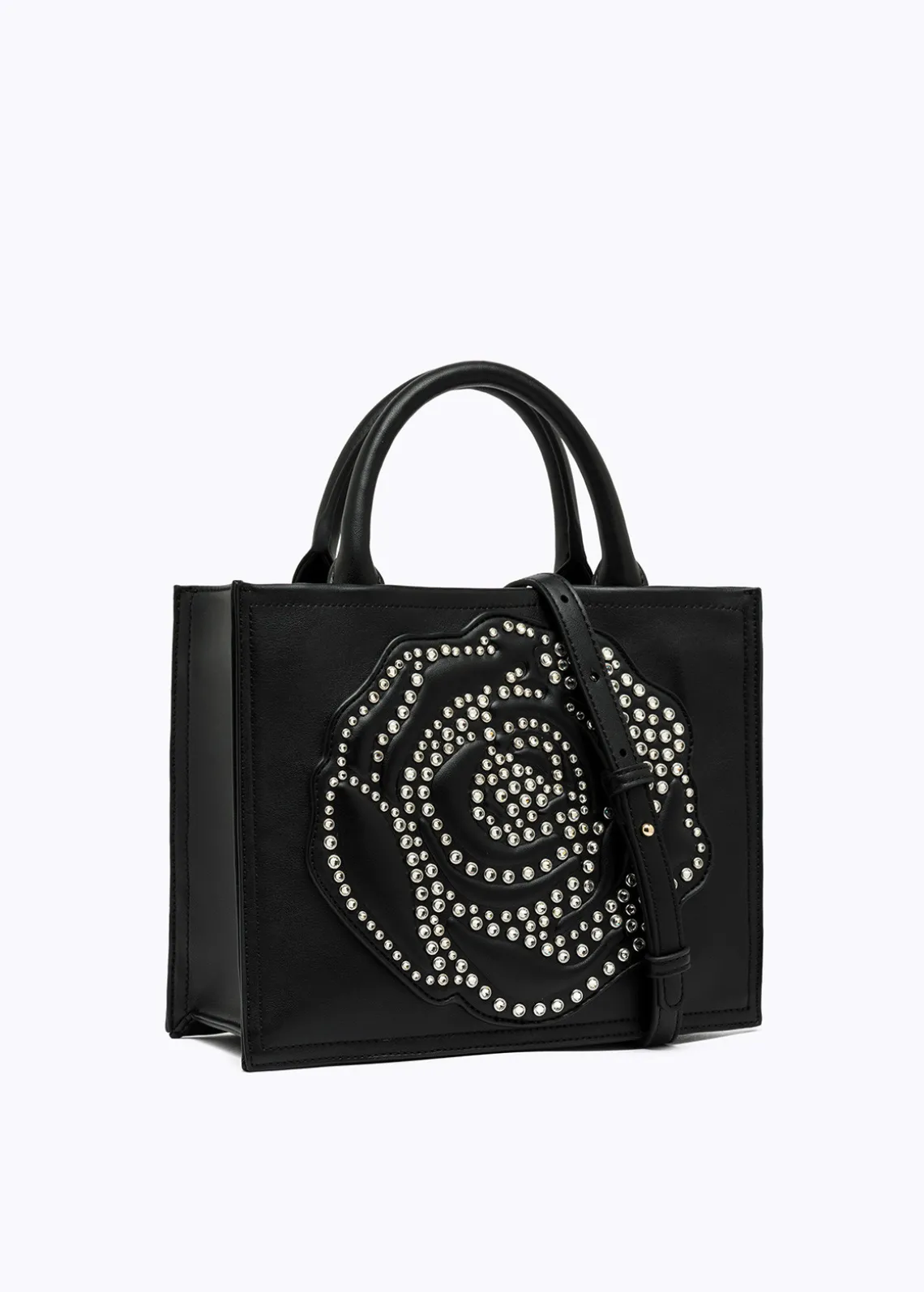 BAG WITH ROSE AND STUDS