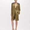 BERMUDA SHORTS IN LINEN BLEND