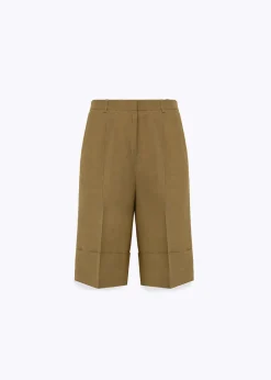 BERMUDA SHORTS IN LINEN BLEND