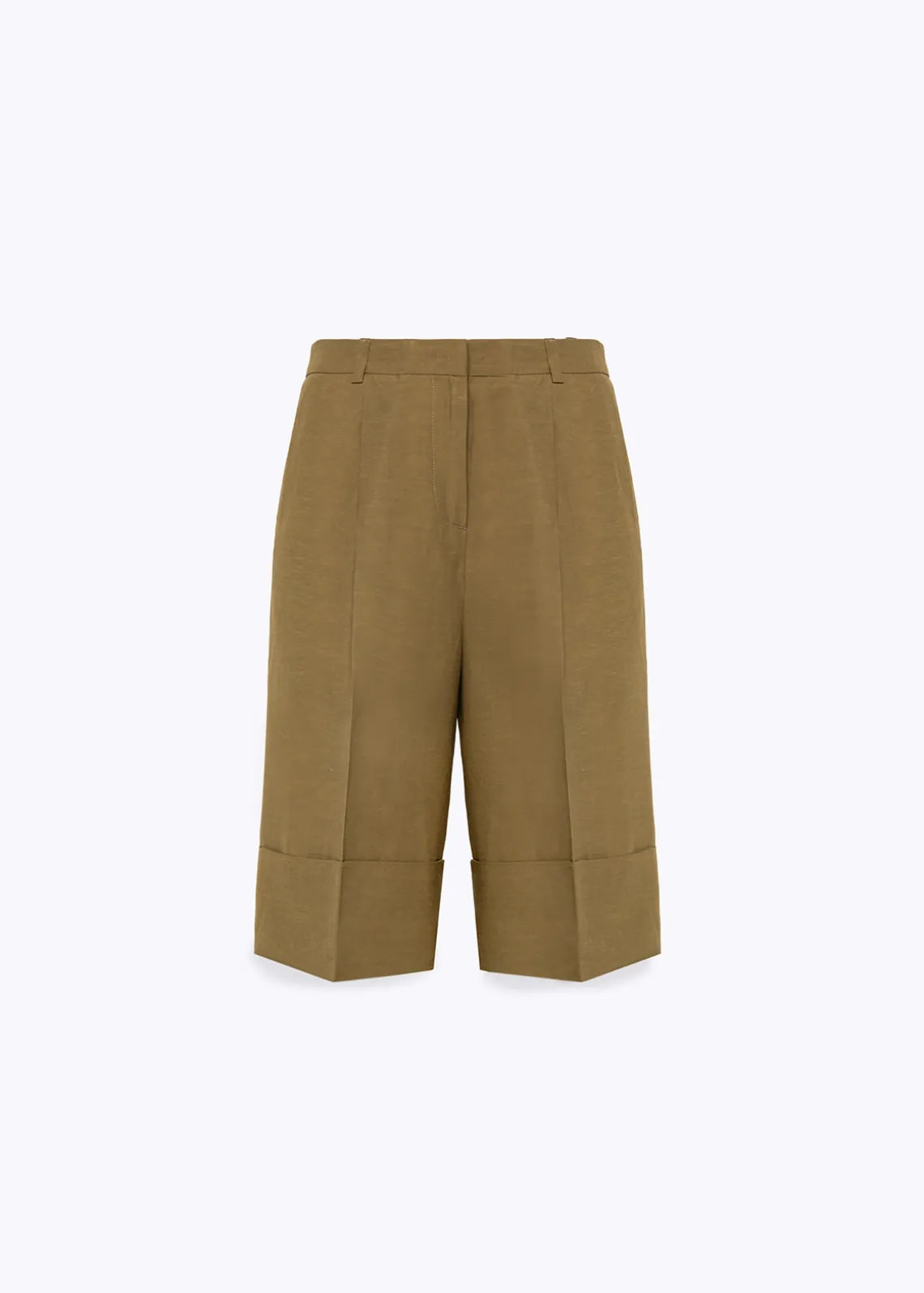 BERMUDA SHORTS IN LINEN BLEND