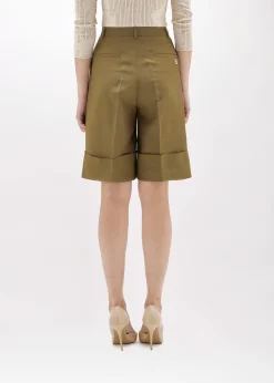 BERMUDA SHORTS IN LINEN BLEND