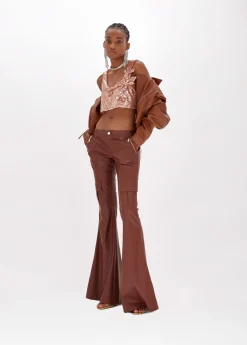 Biker Jacket with embossed rose