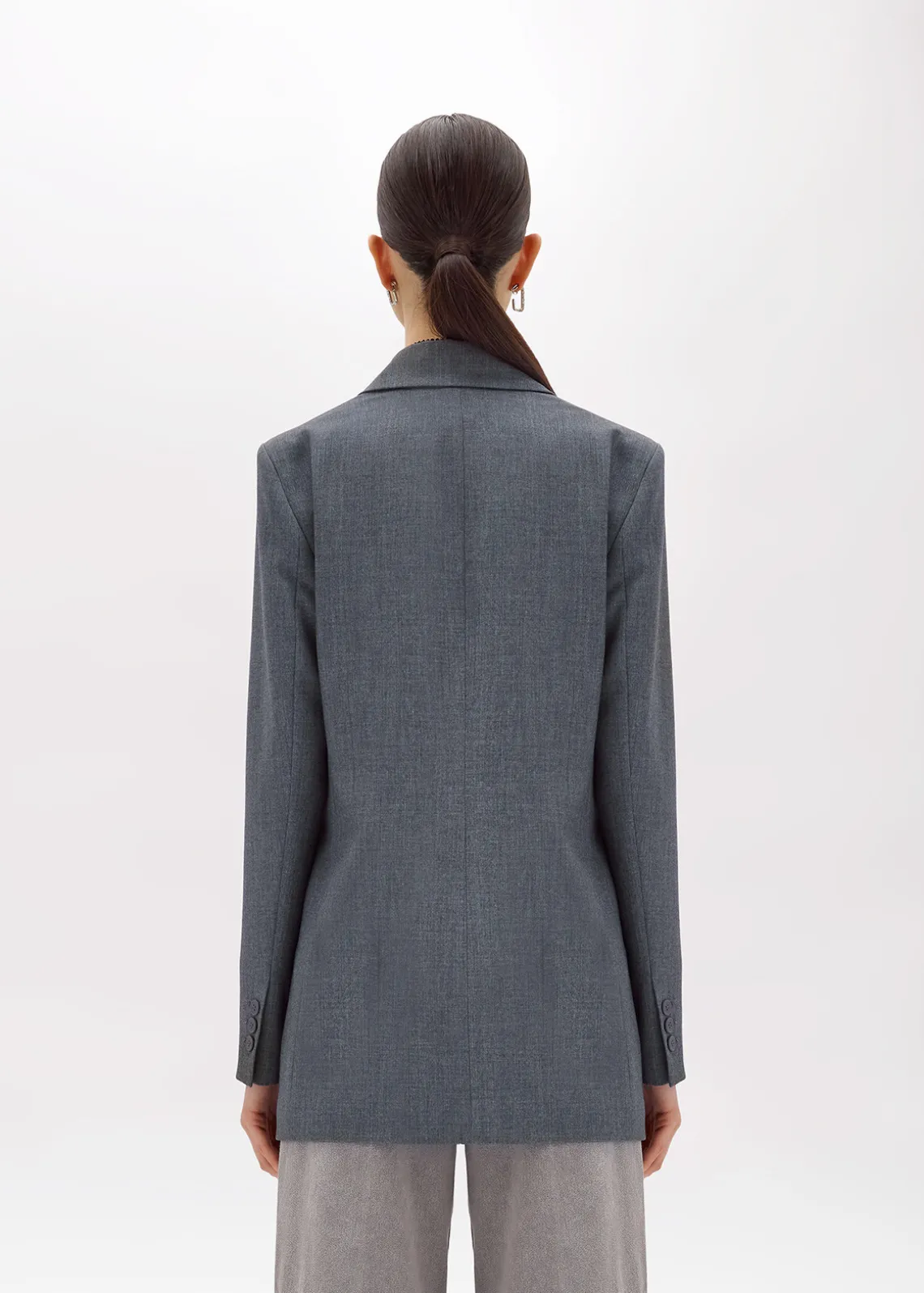BLAZER IN MÉLANGE FLANNEL
