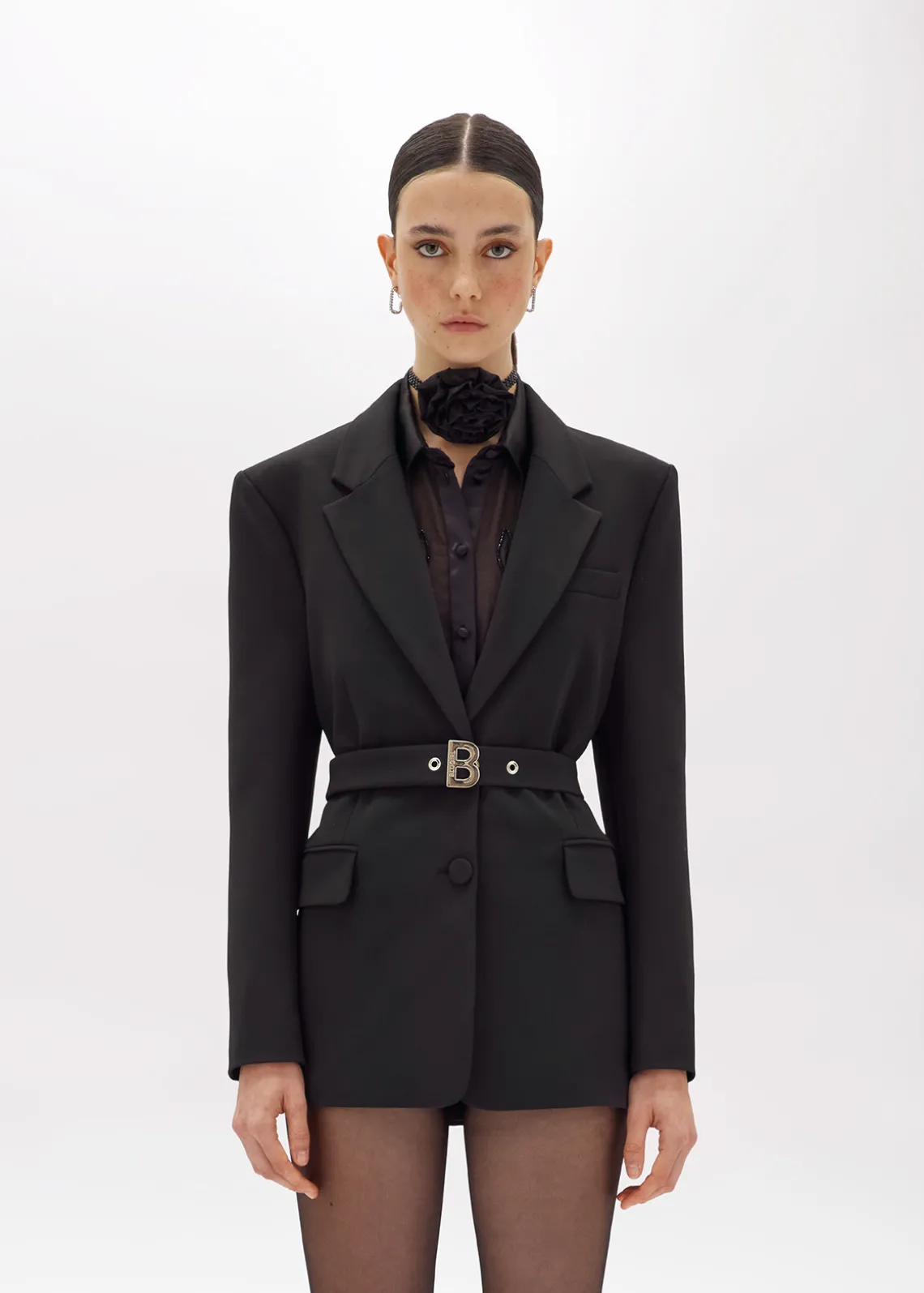 BLAZER IN STRETCH CRÊPE