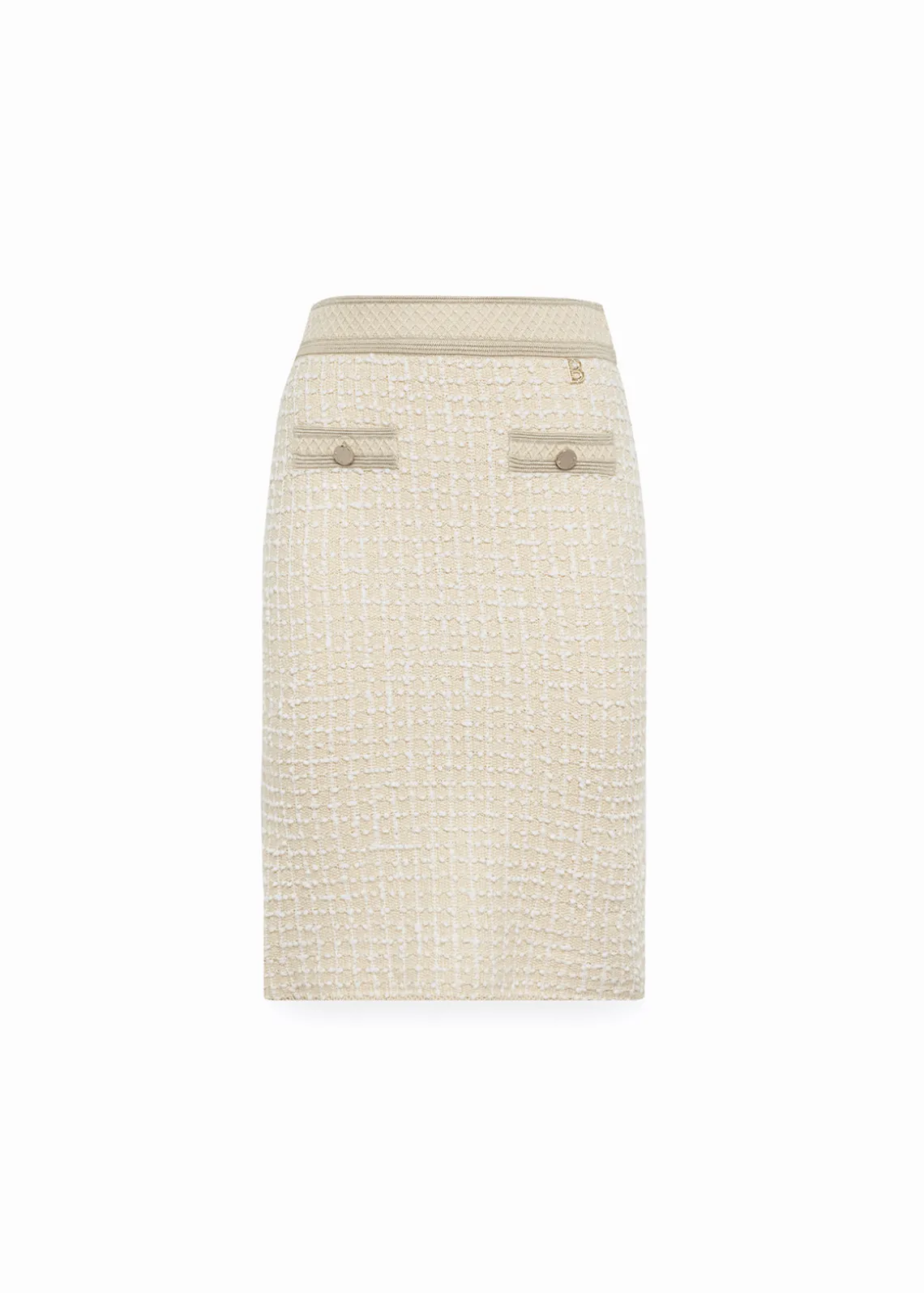 BOUCLÉ KNIT JACQUARD SKIRT