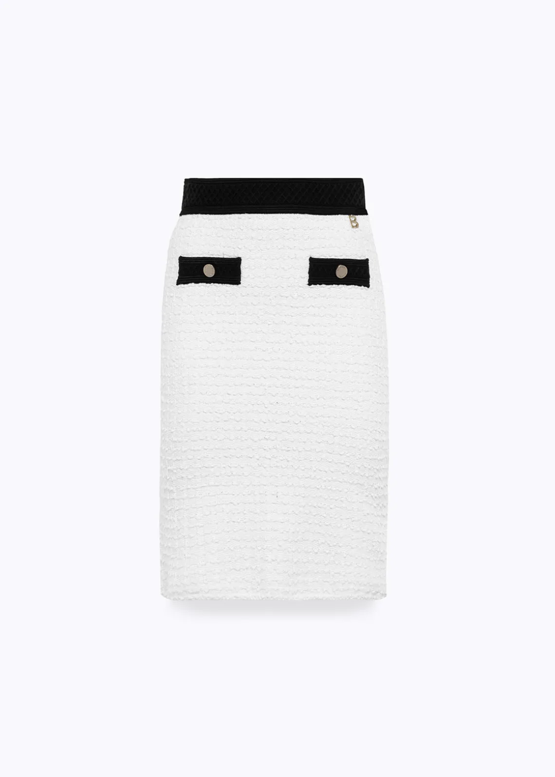 BOUCLÉ KNIT JACQUARD SKIRT