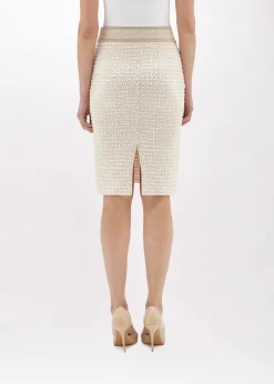 BOUCLÉ KNIT JACQUARD SKIRT