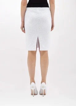 BOUCLÉ KNIT JACQUARD SKIRT