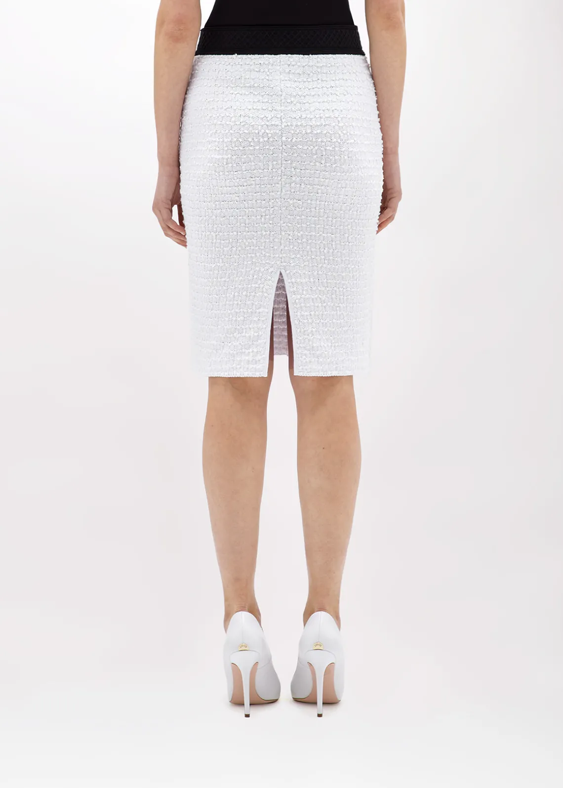 BOUCLÉ KNIT JACQUARD SKIRT