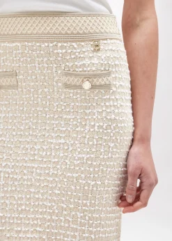 BOUCLÉ KNIT JACQUARD SKIRT