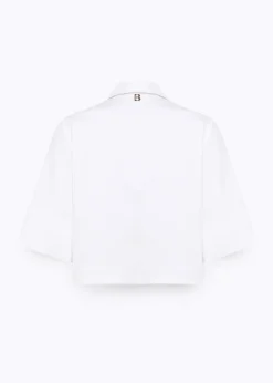 BOXY FIT SHIRT IN ROSE PRINT POPLIN