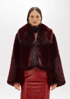BOXY JACKET IN FAUX FUR