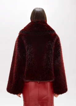 BOXY JACKET IN FAUX FUR