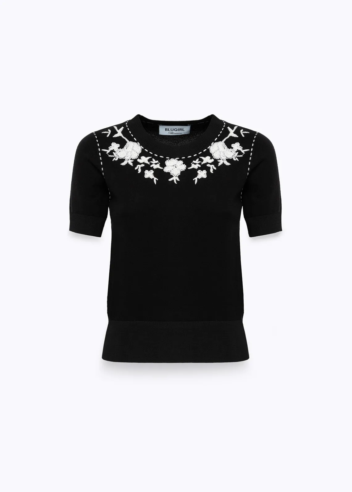 CARDIGAN AND TOP WITH FLORAL EMBROIDERY AND CORAL BEAD DETAILS