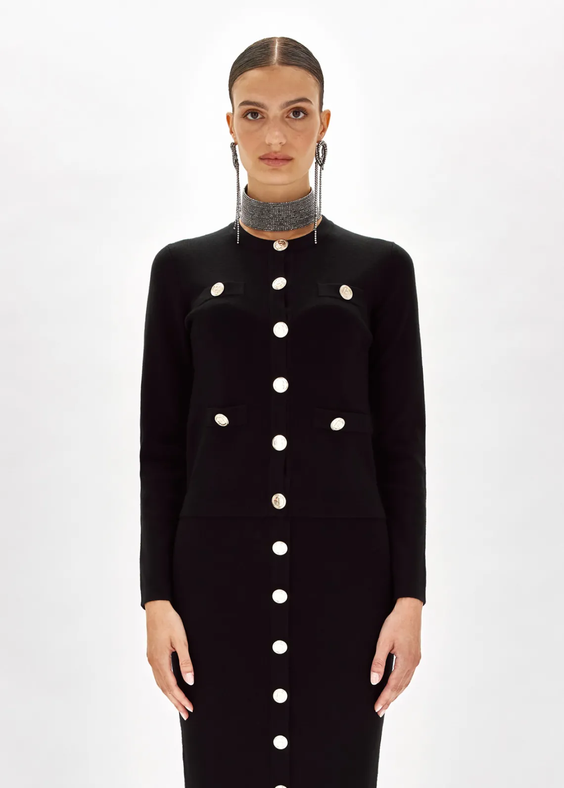 CARDIGAN WITH GOLD-TONE BUTTONS