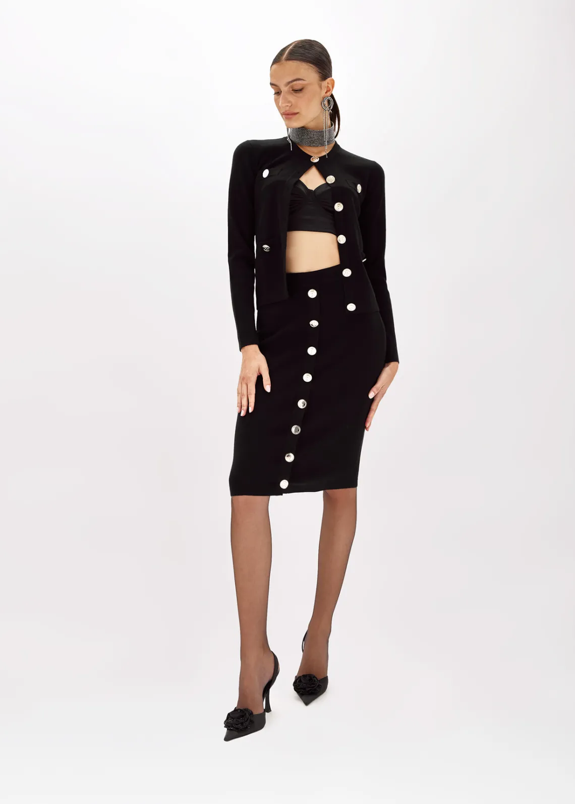 CARDIGAN WITH GOLD-TONE BUTTONS