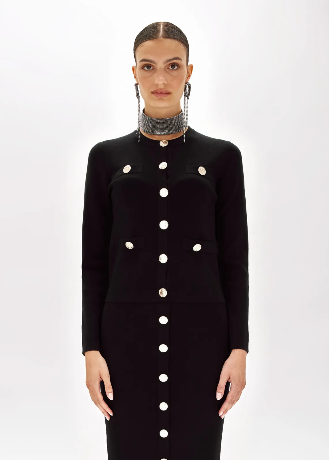 CARDIGAN WITH GOLD-TONE BUTTONS