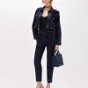 CIGARETTE JEANS IN DENIM WITH BELT