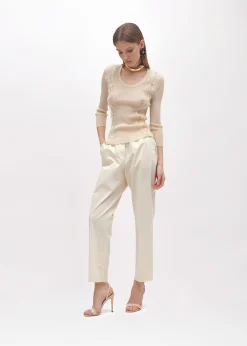 CIGARETTE PANTS IN COTTON