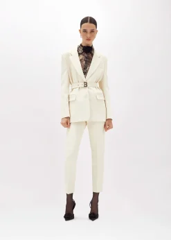 CIGARETTE PANTS IN STRETCH CRÊPE