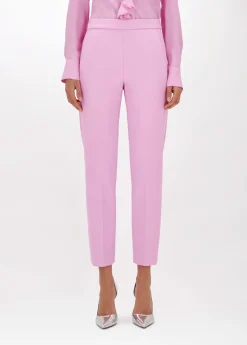 Cigarette pants in stretch crêpe