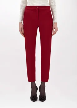 CIGARETTE PANTS IN STRETCH CRÊPE
