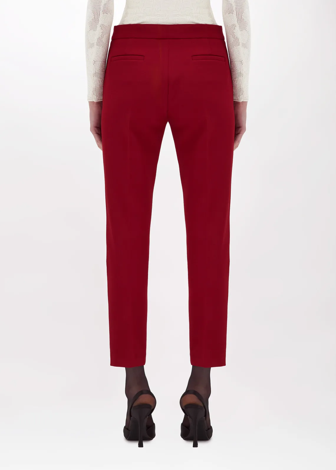 CIGARETTE PANTS IN STRETCH CRÊPE