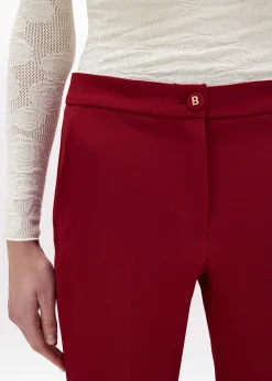 CIGARETTE PANTS IN STRETCH CRÊPE