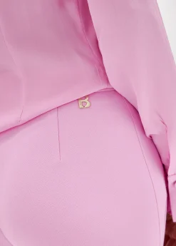 Cigarette pants in stretch crêpe