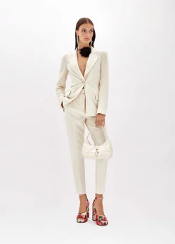 CIGARETTE TROUSERS IN CADY