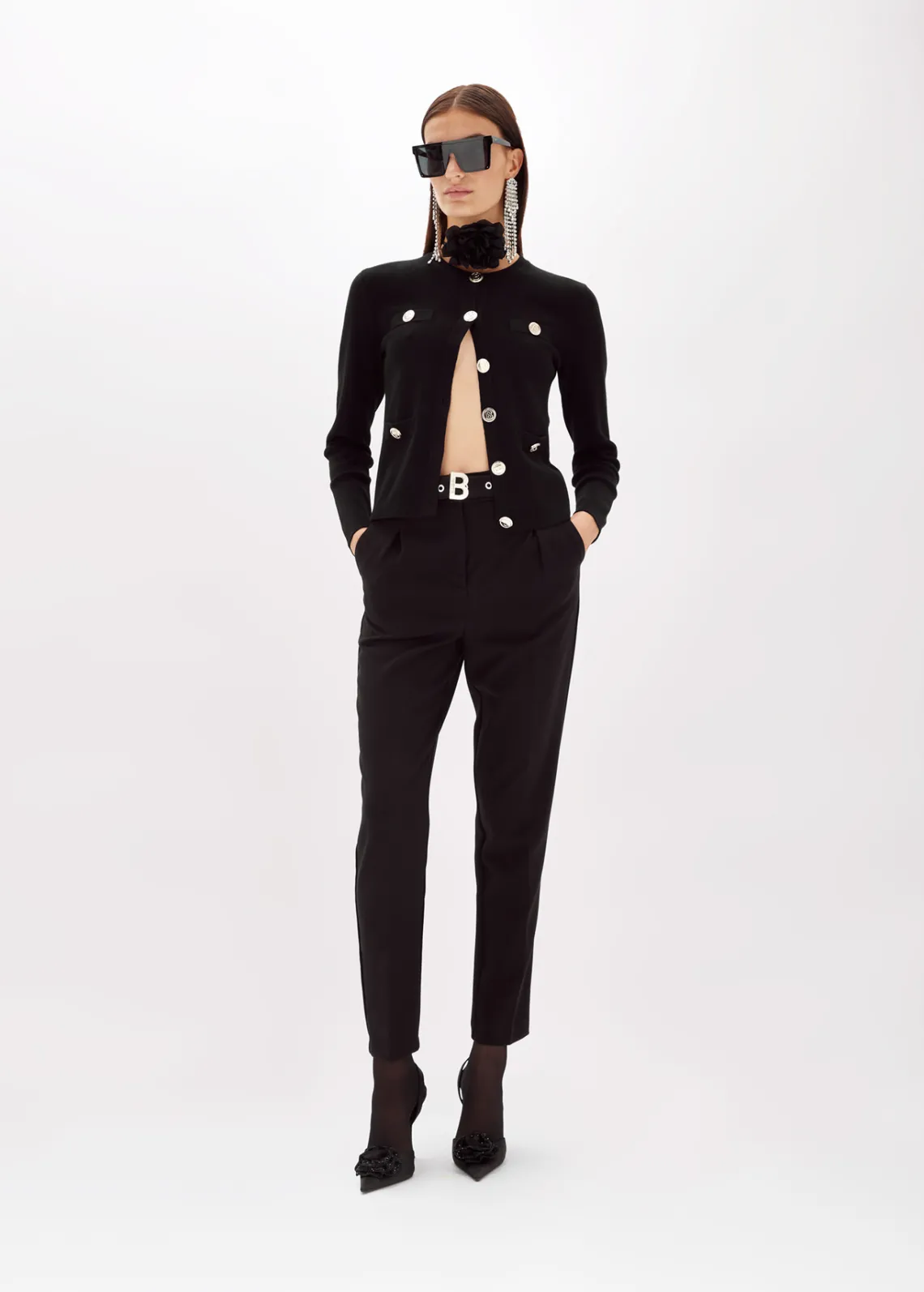 CIGARETTE TROUSERS IN CADY