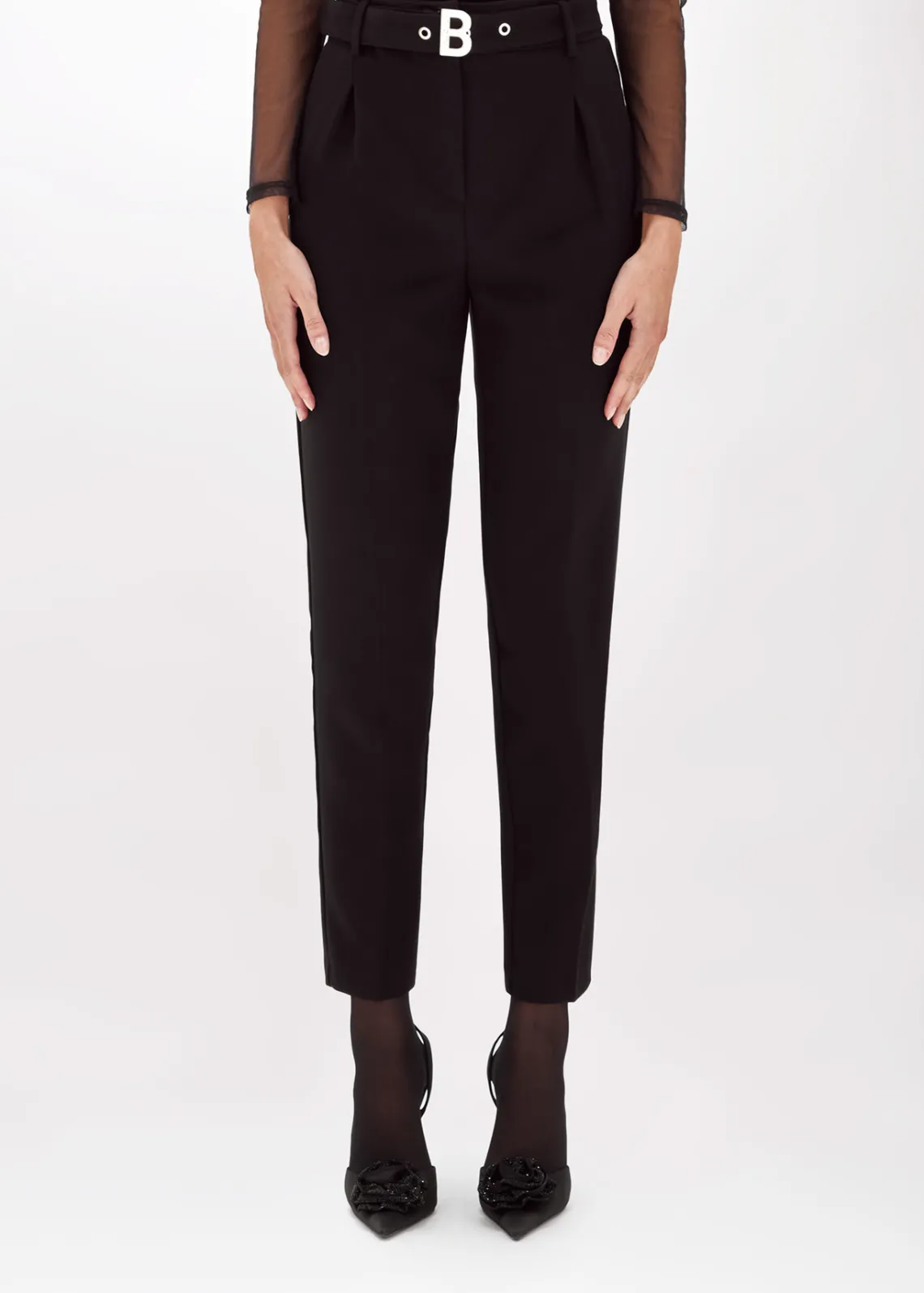CIGARETTE TROUSERS IN CADY