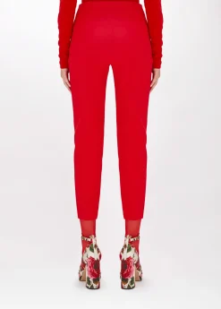 CIGARETTE TROUSERS IN CRÊPE