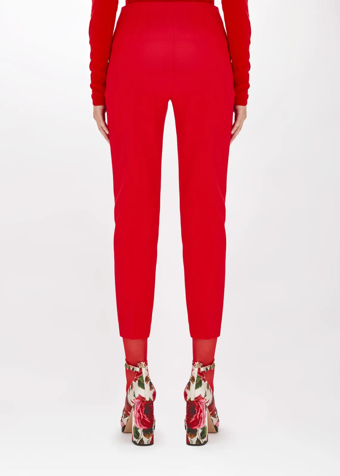 CIGARETTE TROUSERS IN CRÊPE