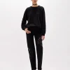 COTTON-BLEND SWEATSHIRT WITH MACRAMÉ DETAILS