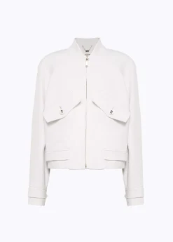 Crêpe Bomber jacket with maxi pockets