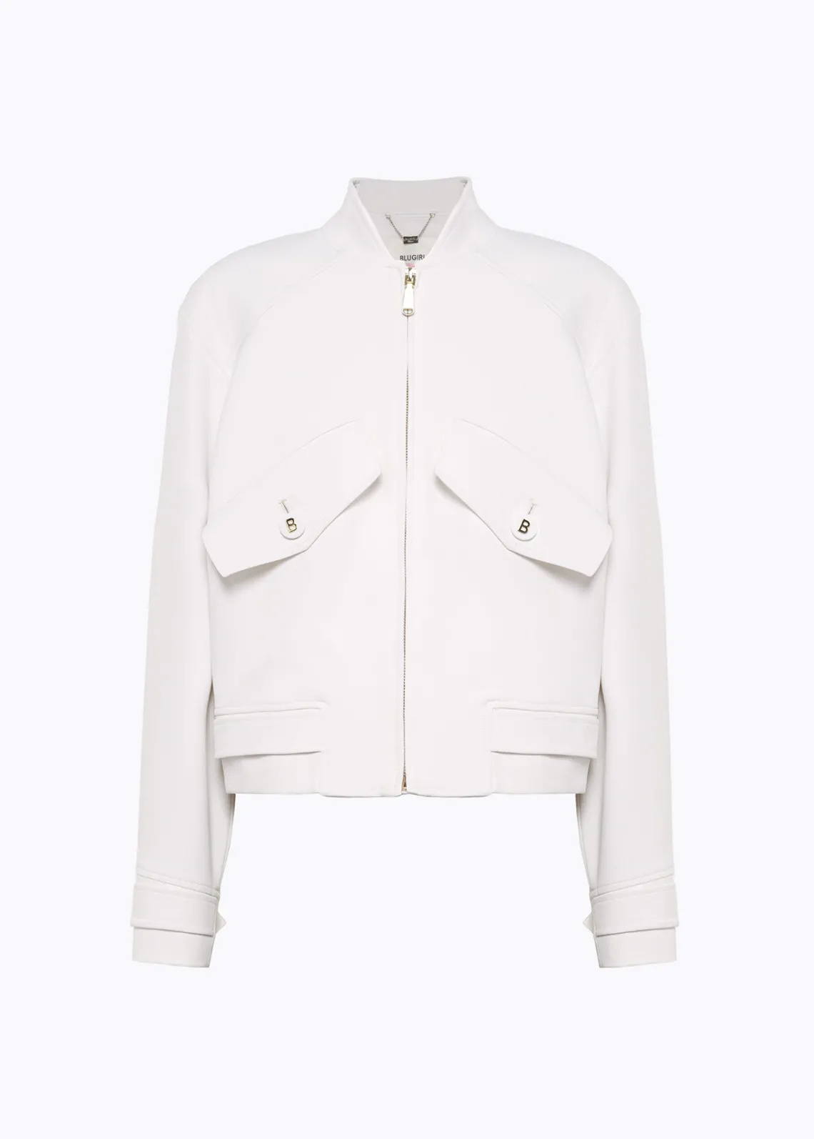Crêpe Bomber jacket with maxi pockets