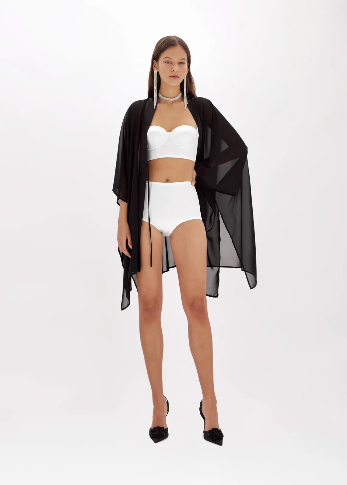 CULOTTES IN STRETCH SATIN