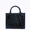 DENIM BAG WITH ROSE