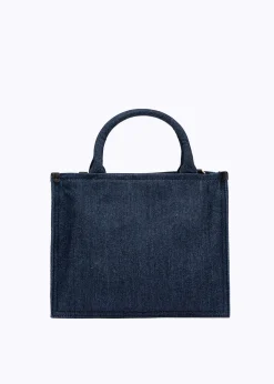 DENIM BAG WITH ROSE