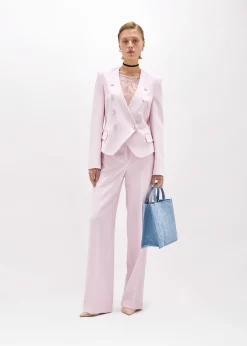 DENIM SHOPPER BAG WITH ROSE