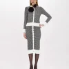 DOUBLE-FACE CARDIGAN WITH BROOCH