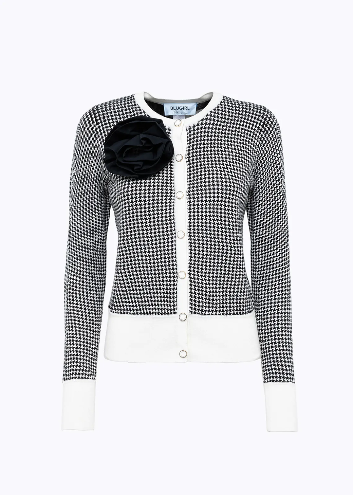 DOUBLE-FACE CARDIGAN WITH BROOCH