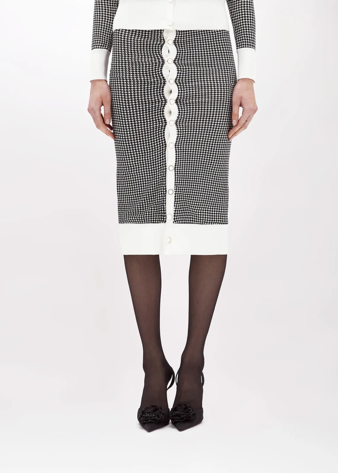 DOUBLE-FACE KNIT SKIRT