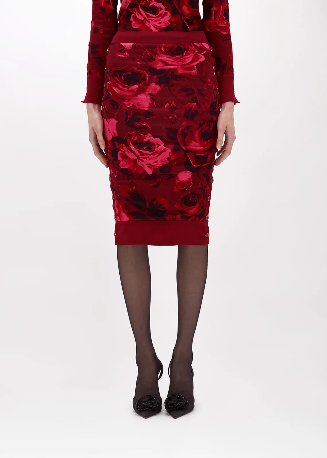 DOUBLE-FACE KNIT SKIRT
