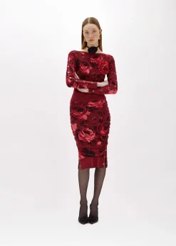 DOUBLE-FACE SWEATER WITH BROOCH