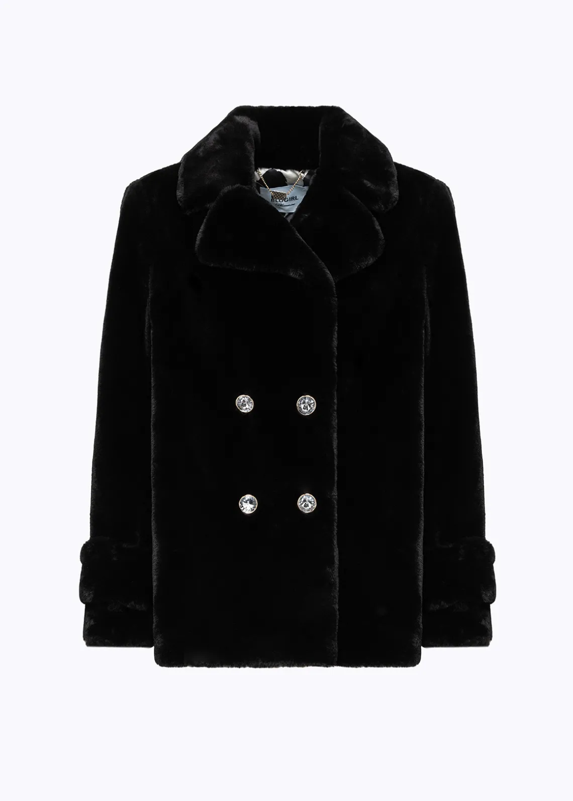 FAUX FUR CROPPED COAT