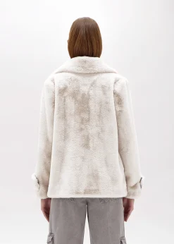 FAUX FUR CROPPED COAT